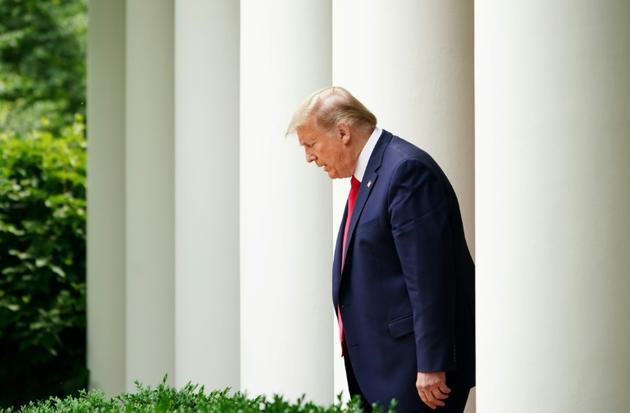 Le président américain Donald Trump arrive dans les jardins de la Maison Blanche pour faire une déclaration sur la Chine le 29 mai 2020 [MANDEL NGAN / AFP]