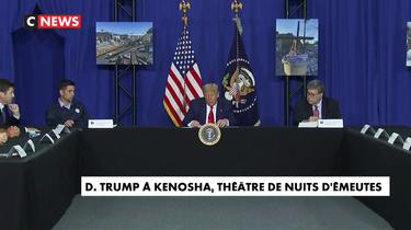 Visite de Donald Trump à Kenosha, théâtre de nuits d'émeutes